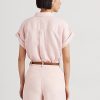 Rosa Ralph Lauren-Leinenhemden mit Dolman-Ärmeln für Damen