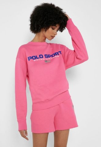 Rosa Ralph Lauren Polo Sweatshirts für Damen