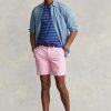 Rosa Ralph Lauren Stretch-Chinoshorts mit gerader Passform für Herren