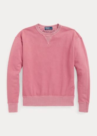 Rosa Ralph Lauren Sweatshirts mit Rundhalsausschnitt aus Bio-Baumwolle für Damen
