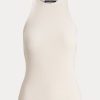 Rosa Ralph Lauren Tanktops aus gerippter Baumwolle für Damen