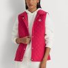 Rosafarbene Weste mit Rautensteppung von Ralph Lauren für Damen
