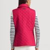 Rosafarbene Weste mit Rautensteppung von Ralph Lauren für Damen