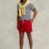 Rote Badeshorts „Traveller“ von Ralph Lauren für Herren