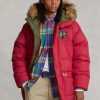 Rote Daunenparka-Wendejacken von Ralph Lauren für Herren