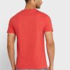 Rote Herren-T-Shirts mit Rundhalsausschnitt und Slogan von Ralph Lauren