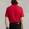 Rote Poloshirts aus Mesh im Slim Fit von Ralph Lauren für Herren