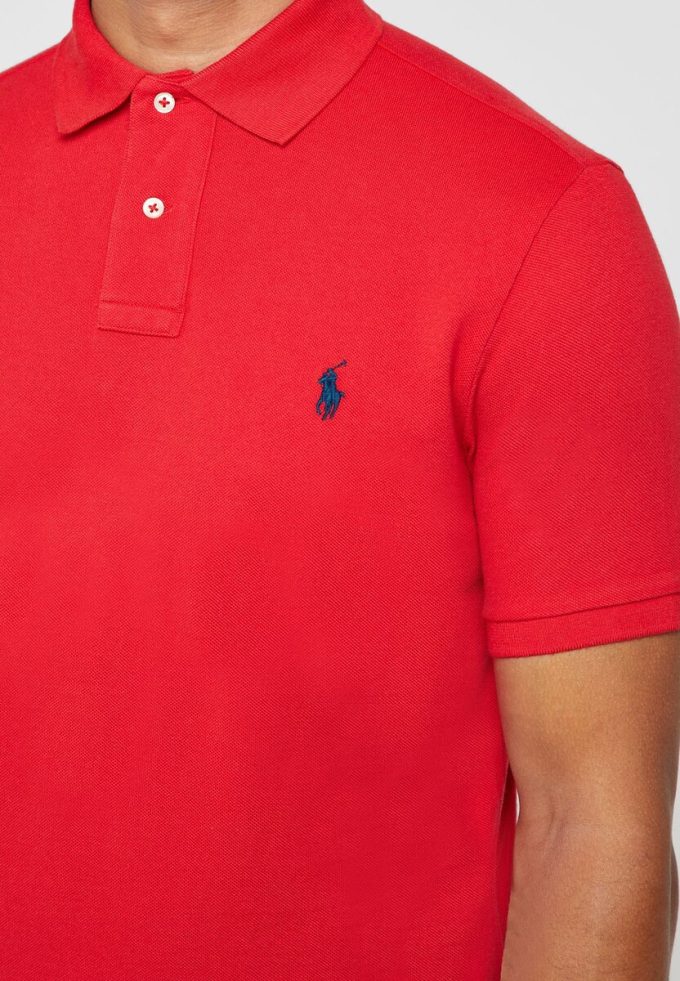 Rote Poloshirts aus Mesh von Ralph Lauren für Herren