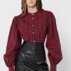 Rote Ralph Lauren Button-Down-Oberteile für Damen