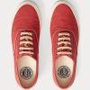 Rote Ralph Lauren Canvas-Sneakers für Damen