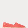 Rote Herren Ralph Lauren Cevio Washed Canvas Freizeitschuhe