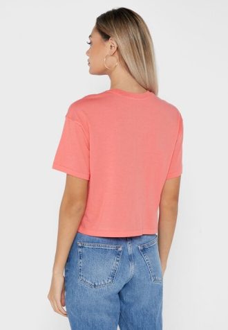 Rote Ralph Lauren Grafik-Logo-T-Shirts für Damen