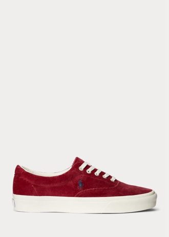 Rote Ralph Lauren Keaton Cord-Sneaker für Herren
