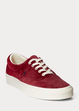 Rote Ralph Lauren Keaton Cord-Sneaker für Herren