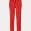 Rote Ralph Lauren Tompkins High-Rise Skinny Jeans für Damen