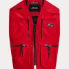 Rote wasserabweisende Utility-Weste von Ralph Lauren für Herren