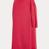 Rote Wickelpulloverröcke aus Kaschmir von Ralph Lauren für Damen