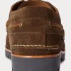 Schokoladenbraune Ralph Lauren Ranger Wildleder-Loafer für Herren