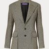 Schwarz / Cremefarbene Tweedjacken für Damen von Ralph Lauren