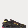 Schwarz / Gelbe Ralph Lauren PS200 Sneakers für Herren