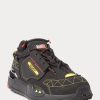 Schwarz / Gelbe Ralph Lauren PS200 Sneakers für Herren