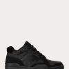 Schwarz / Schwarz Ralph Lauren Court Mid Pro Sneakers für Herren