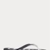 Schwarz / Weiß Herren Ralph Lauren Bolt Logo Flip Flops