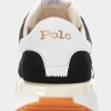 Schwarz / Weiß Herren Ralph Lauren Train 89 Wildleder & Oxford Sneakers
