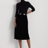 Schwarze A-Linien-Röcke aus Samt von Ralph Lauren für Damen
