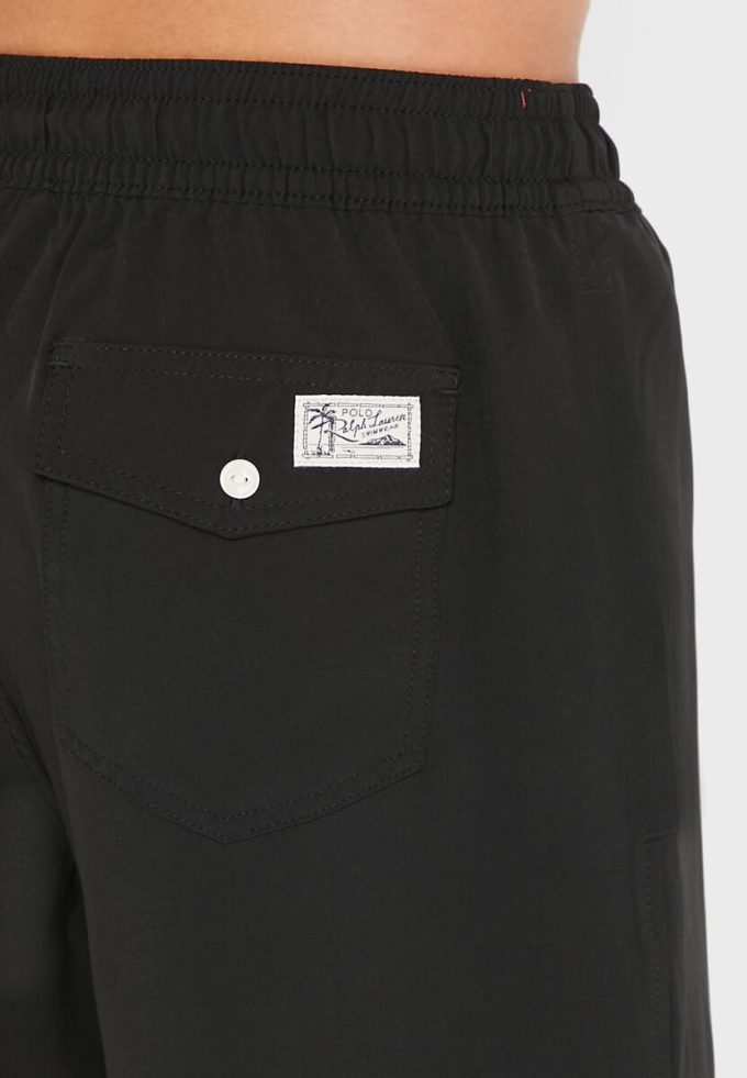 Schwarze Badeshorts mit Kordelzug für Herren von Ralph Lauren