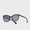 Schwarze Damen Ralph Lauren 0Ra5282U Wayfarer-Sonnenbrille