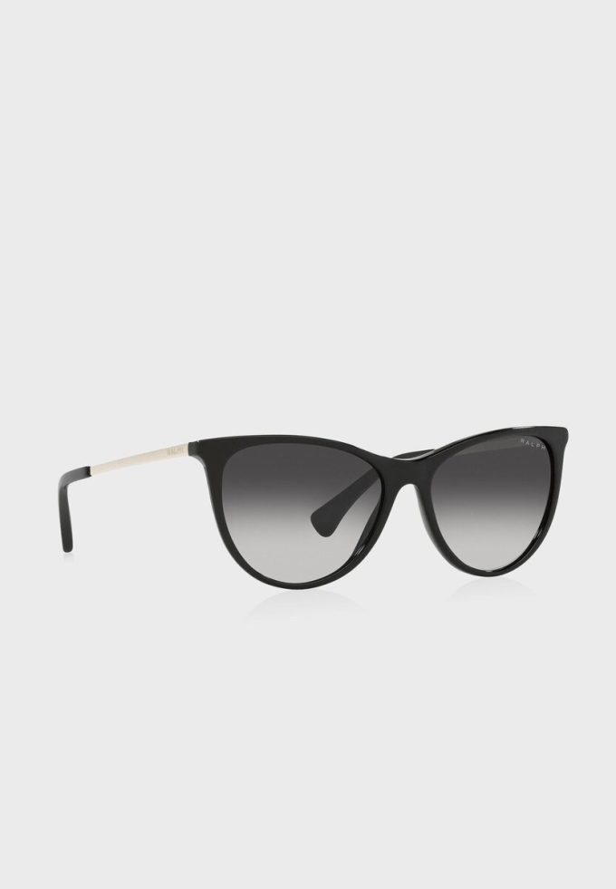 Schwarze Damen Ralph Lauren 0Ra5290 Cat-Eye-Sonnenbrille
