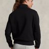 Schwarze Fleece-Sweatshirts für Damen von Ralph Lauren Polo Sport