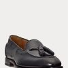 Schwarze Herren-Loafer „Luther“ aus Kalbsleder mit Quaste von Ralph Lauren