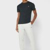 Schwarze Herren Ralph Lauren Brust-Logo Rundhals T-Shirts