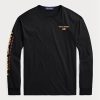 Schwarze Herren Ralph Lauren Classic Fit Polo Sport Jersey T-Shirts