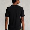 Schwarze Herren Ralph Lauren Custom Slim Fit Performance Jersey T-Shirts