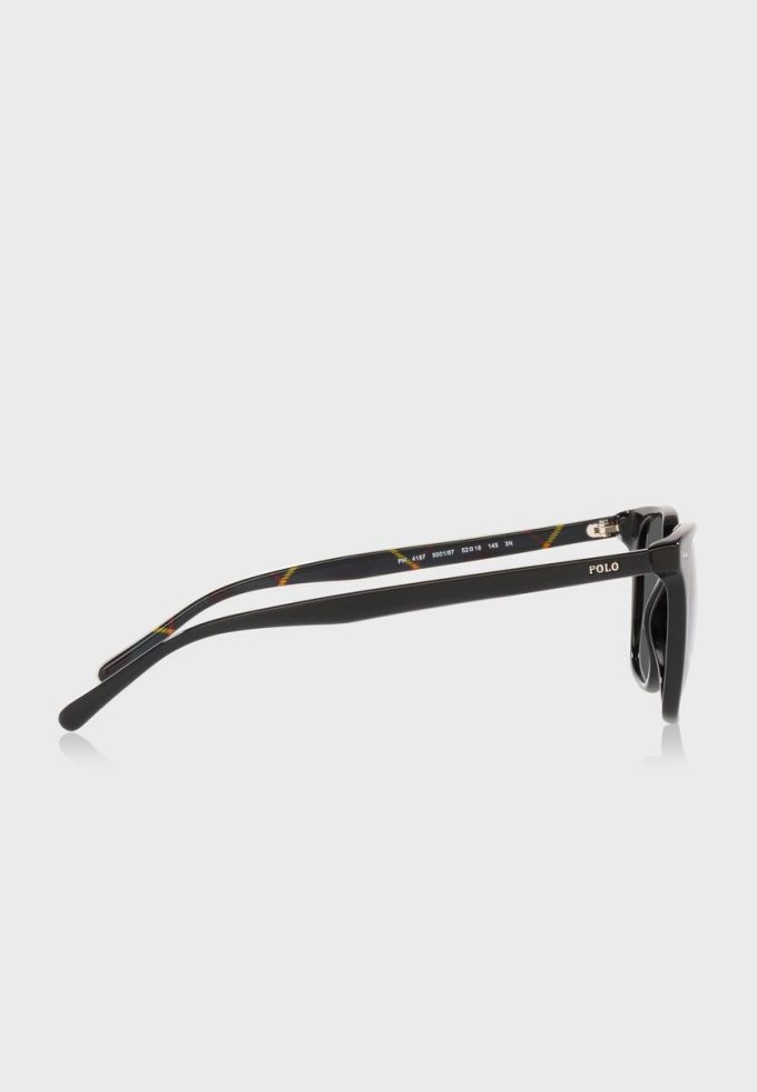 Schwarze Herren-Sonnenbrille „Ralph Lauren 0Ph4187 Wayfarers“