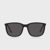 Schwarze Herren-Wayfarer-Sonnenbrille Ralph Lauren 0Ph4185U