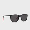 Schwarze Herren-Wayfarer-Sonnenbrille Ralph Lauren 0Ph4185U