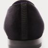 Schwarze Herrenschuhe aus Samt von Ralph Lauren Alonzo Bullion Crest