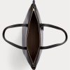 Schwarze kleine Tragetaschen aus Kunstleder von Ralph Lauren für Damen