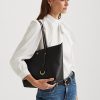 Schwarze kleine Tragetaschen aus Kunstleder von Ralph Lauren für Damen