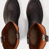 Schwarze Lederstiefel von Ralph Lauren für Herren