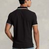 Schwarze Poloshirts aus Mesh im Classic Fit von Ralph Lauren für Herren