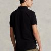 Schwarze Poloshirts aus Mesh im Slim Fit von Ralph Lauren für Herren