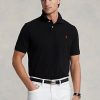 Schwarze Poloshirts aus Netzstoff von Ralph Lauren für Herren