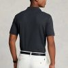 Schwarze Poloshirts aus weicher Baumwolle mit klassischer Passform von Ralph Lauren für Herren