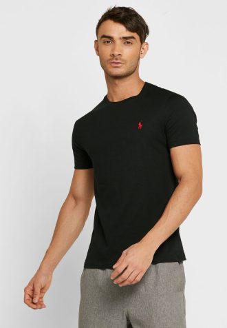 Schwarze Poloshirts mit Logo-Stickerei für Herren von Ralph Lauren