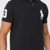Schwarze Poloshirts mit Ralph Lauren-Logo für Herren